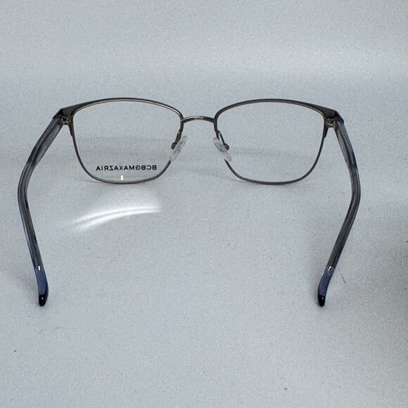 BCBG MAXAZRIA Hilda Brown Blue Square Eyeglasses Frames 50-16 130 H17532 - Picture 3 of 7